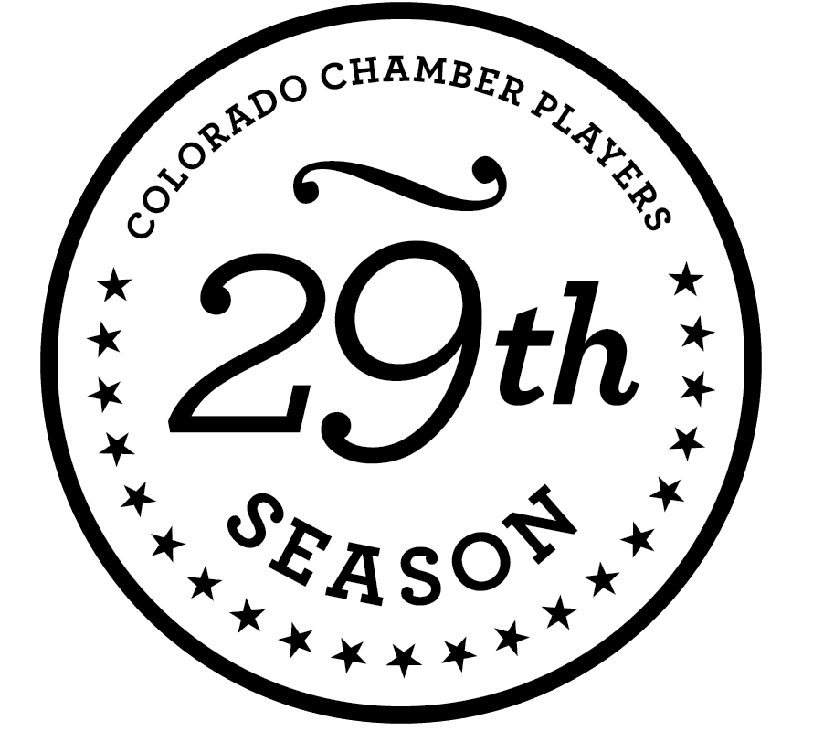 a logo for the Colorado Chamber Players' 29th season
